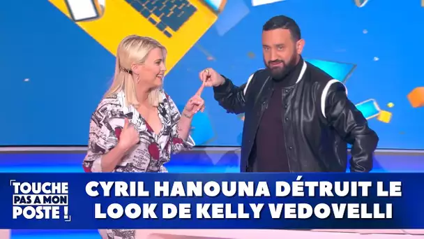 Cyril Hanouna détruit le look de Kelly Vedovelli