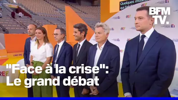 Face à la crise: le grand débat entre les chefs de partis devant les grands patrons français