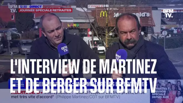 "Philippe Martinez et Laurent Berger