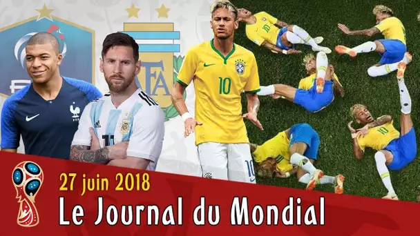 FRANCE-ARGENTINE en 8e, une tournée à chaque chute de NEYMAR, triste MARADONA...