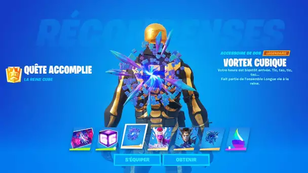 DEBLOQUER LE SAC A DOS DE LA REINE CUBE VORTEX CUBIQUE SUR FORTNITE ! (Utilisez un Poisson Ombre...)