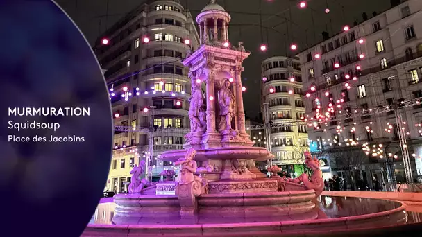 Fête des lumières de Lyon 2022 : Murmuration, place des Jacobins