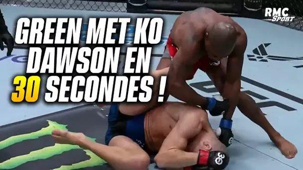 UFC : Green éteint la hype Dawson d'un KO brutal en 30 secondes