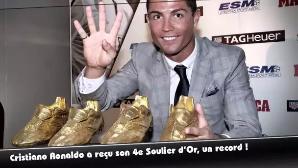 Cristiano Ronaldo a reçu son 4e Soulier d'Or !