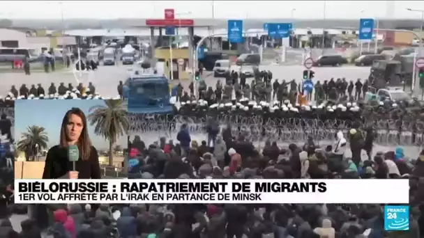 Crise migratoire : un premier vol affrété par l'Irak en partance de Minsk • FRANCE 24