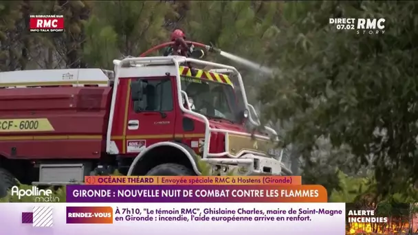 Incendie en Gironde : nouvelle nuit de combat contre les flammes