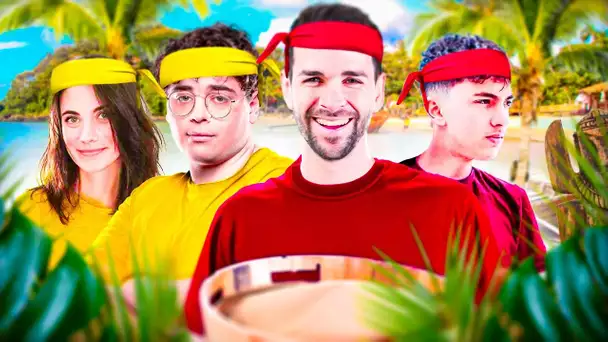 NOTRE 1ER JOUR SUR L' ÎLE SURVIVOR RP avec 24 STREAMERS, TEAM JAUNE OU ROUGE?