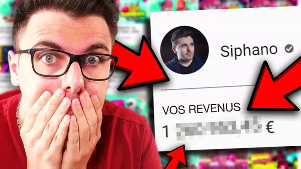 VOICI L'ARGENT TOTAL QUE M'A RAPPORTÉ YOUTUBE !