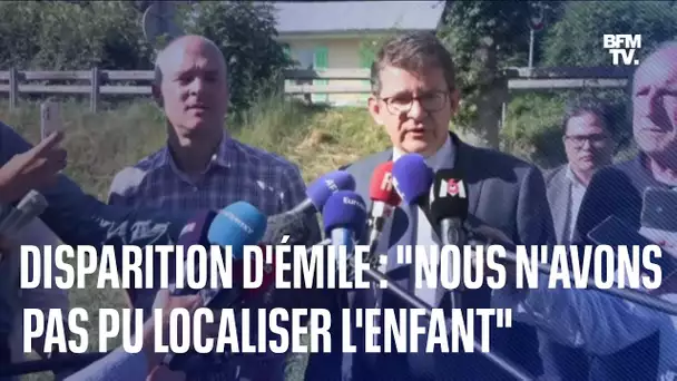 Disparition: Émile "n'a toujours pas été localisé", a déclaré le préfet des Alpes-de-Haute-Provence