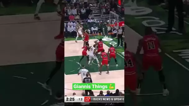 Giannis Muscles In For The Slam 💪