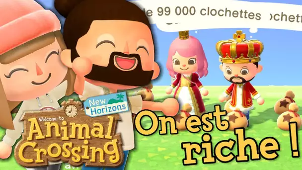 ON EST RICHES ! | ANIMAL CROSSING NEW HORIZONS EPISODE 28 CO-OP