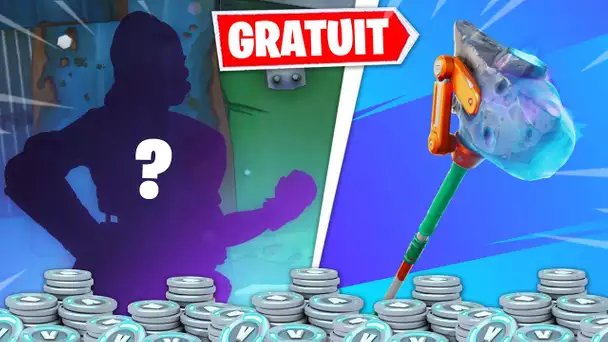 FORTNITE MEGADROP : REDUCTIONS PRIX V-BUCKS, PIOCHE GRATUITE, TEASER NOUVEAU SKIN SECRET (SAISON 3)