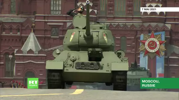 Moscou : dernière répétition générale pour le défilé du 9 mai sur la Place Rouge