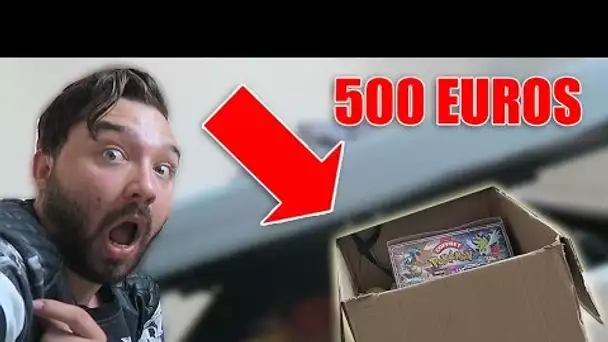 JE RETROUVE UN CARTON POKEMON SECRET A 500 EUROS  ( émotion )