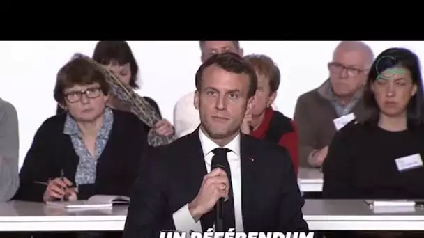 Emmanuel Macron d'accord pour un référendum sur le climat, voici ses conditions