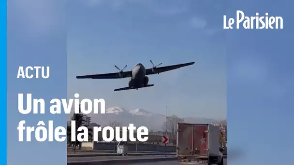 Un avion militaire turc effraie des automobilistes après un rase motte dû à un problème technique