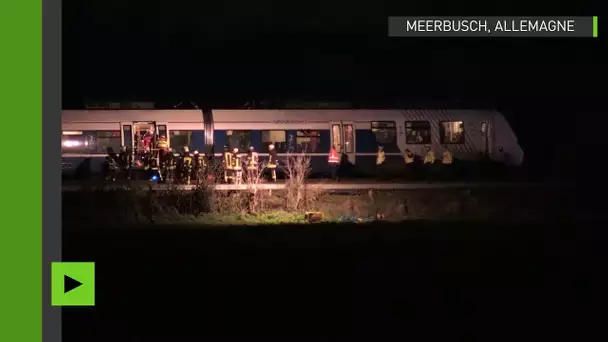 Collision entre deux trains près de Düsseldorf, en Allemagne : une cinquantaine de blessés