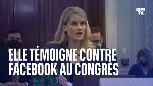 Facebook : la lanceuse d'alerte Frances Haugen témoigne au Congrès américain