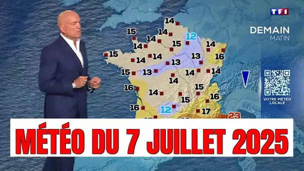 Météo de Mardi : Chute des températures, pluies et orages sur la France.