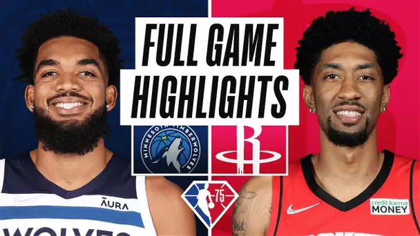 TIMBERWOLVES at ROCKETS | FULL GAME HIGHLIGHTS | January 9, 2022