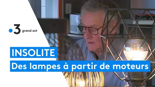 Chaumont : il fabrique des lampes à partir de pièces de moteurs
