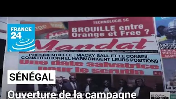 Ouverture de la campagne présidentielle au Sénégal ce samedi à minuit • FRANCE 24