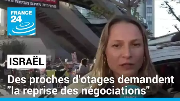 Israel : des proches d'otages demandent "la reprise des négociations avec le Hamas" • FRANCE 24