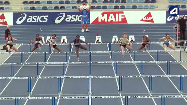 Miramas 2020 : Finale 60 m haies Cadettes (Léa Lambalamba en 8''49)