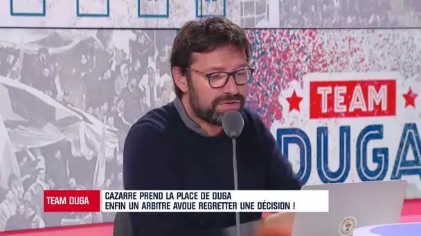 Cazarre rejoue l'audience entre Wylan Cyprien et l'arbitre de Nice-PSG