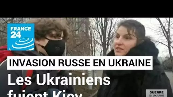 Opération militaire russe en Ukraine : les Ukrainiens fuient Kiev, des embouteillages monstres