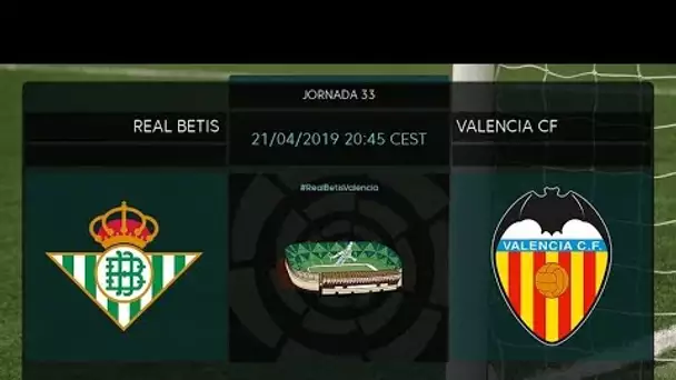 Calentamiento Real Betis vs Valencia CF