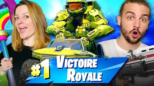 ON ACHETE LE NOUVEAU SKIN HALO ET ON FAIT TOP 1 ! | FORTNITE DUO SAISON 5