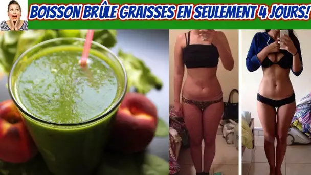 Cette boisson brûle graisses vous donnera des résultats appréciables en seulement 4 jours!