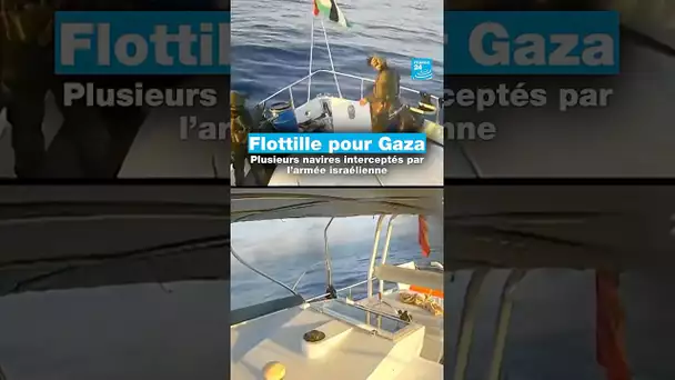Flottille pour Gaza : plusieurs navires interceptés par l’armée israélienne • FRANCE 24