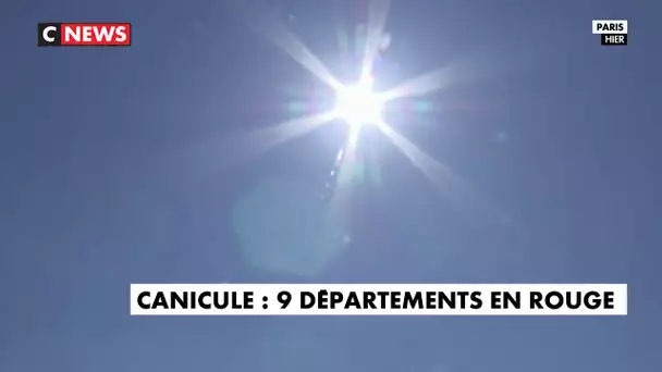 Canicule : 53 départements placés en vigilance orange, 9 départements en vigilance rouge