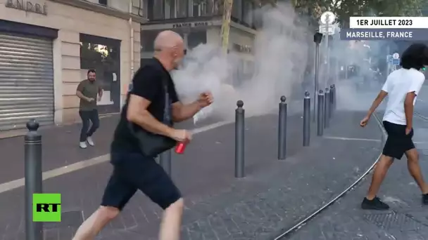 France : gaz lacrymogènes et affrontements violents lors d'émeutes à Marseille