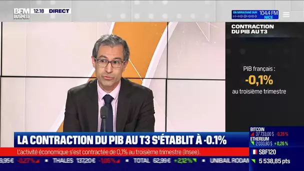 Nicolas Carnot (Insee) : La contraction du PIB au T3 s'établit à moins 0,1%