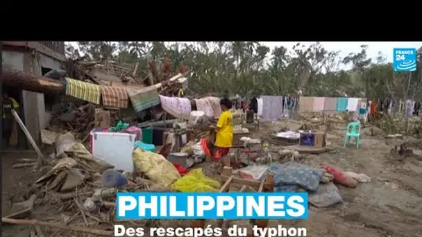 Philippines : les survivants du typhon Rai retrouvent leurs biens dévastés • FRANCE 24
