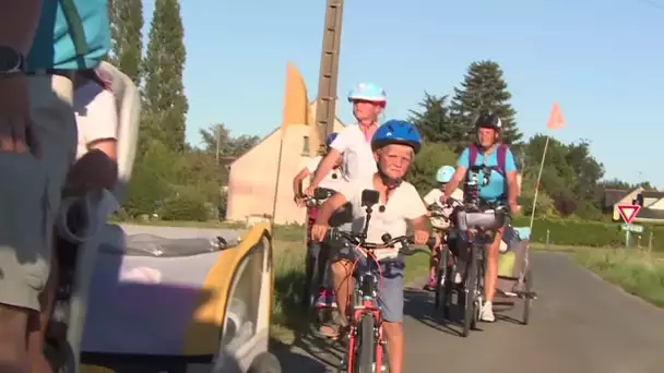 Ils parcourent 350km à vélo en famille