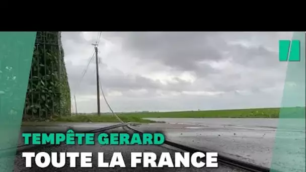 Tempête Gérard : des vents à plus de 150 km/ et au moins 90.000 foyers privés d'électricité