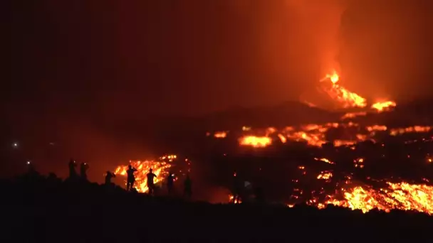 Les images du Piton de la Fournaise à nouveau en éruption