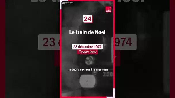 Le train de Noël de France Inter #shorts @InaOfficiel