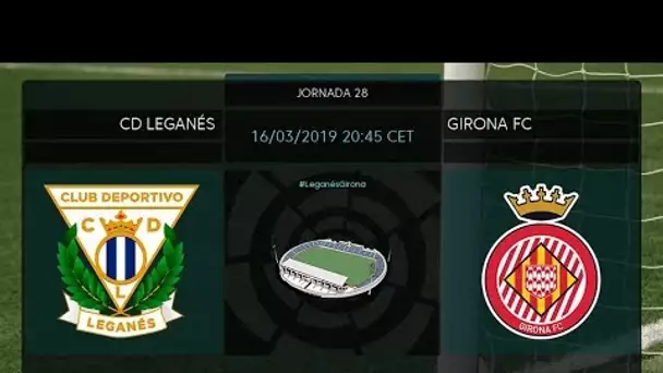 Calentamiento CD  Leganés vs Girona FC