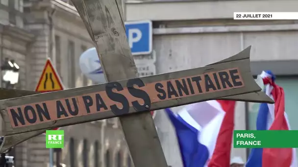 Paris : nouvelle manifestation contre l’extension du pass sanitaire