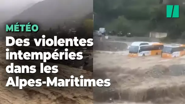 Saint-Martin-Vésubie : la dépression Aline fait de premiers dégâts, trois ans après la tempête Alex