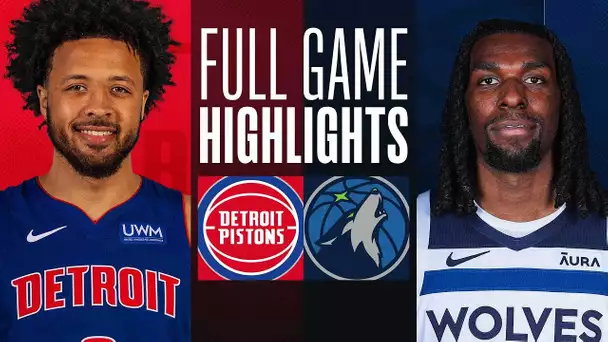 PISTONS at TIMBERWOLVES | FULL GAME HIGHLIGHTS | March 27, 2024