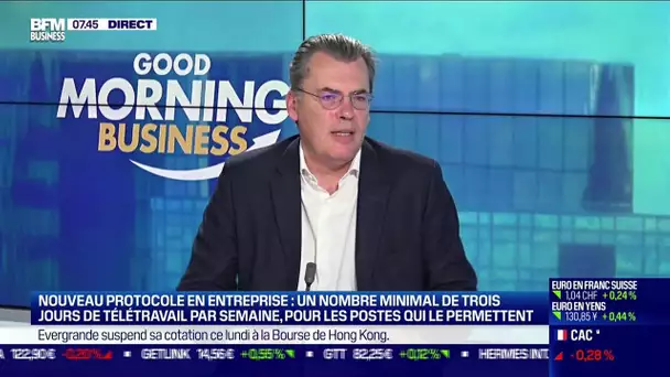 Benoit Serre (ANDRH) : Nouveau protocole en entreprise, un nombre minimal de télétravail