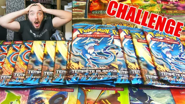 Ouverture de 14 Boosters Pokémon TEMPETE PLASMA ! CHALLENGE HARD IMPOSSIBLE !