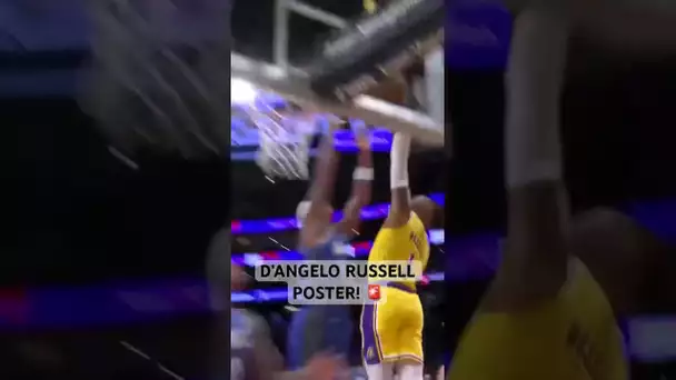 D’Angelo Russell rises for the POSTER slam! 👀😤 | #Shorts