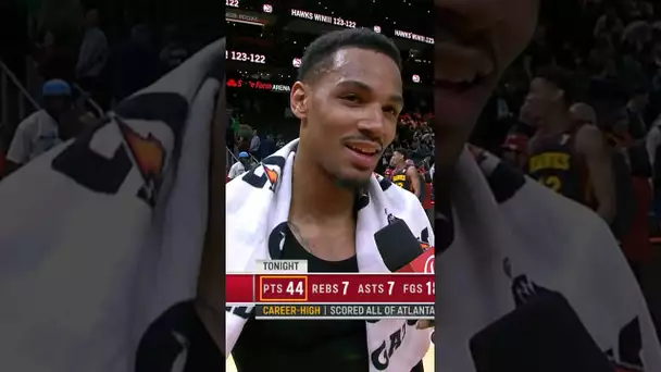 “I know Kobe would be proud” - Dejounte Murray after his CLUTCH CAREER-HIGH! 🙏 | #Shorts